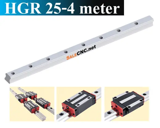 รางสไลด์ รางเลื่อน Linear Rail HGR25 ความยาว 4 เมตร
