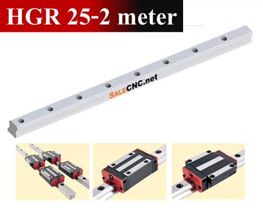 รางสไลด์ รางเลื่อน Linear Rail HGR25 ความยาว 2 เมตร