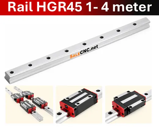 รางสไลด์ รางเลื่อน Linear Rail HGR45 ความยาว 1 - 4 เมตร